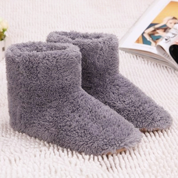 Wholesale Popular Export USB Electric Heating Shoes Heating Shoes Warm Feet Treasure Lovers Warm Shoes Plush USB Shoes