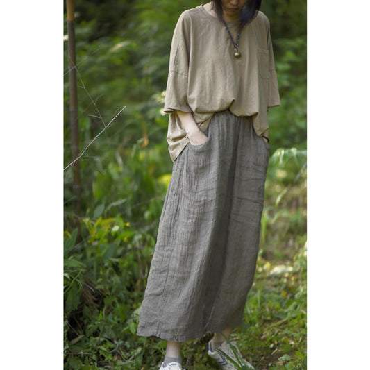 Women's Linen Simple Loose Casual Pants