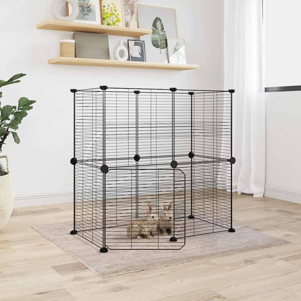 8-piece pet cage set with door
