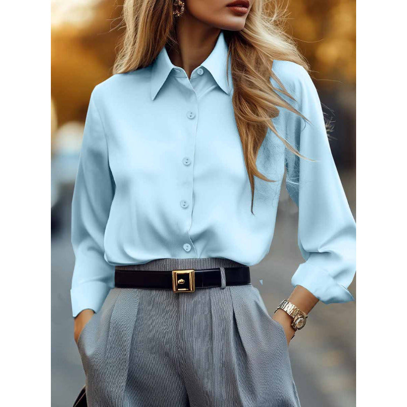Springautumn Long-sleeve Western-style Womens Shirt