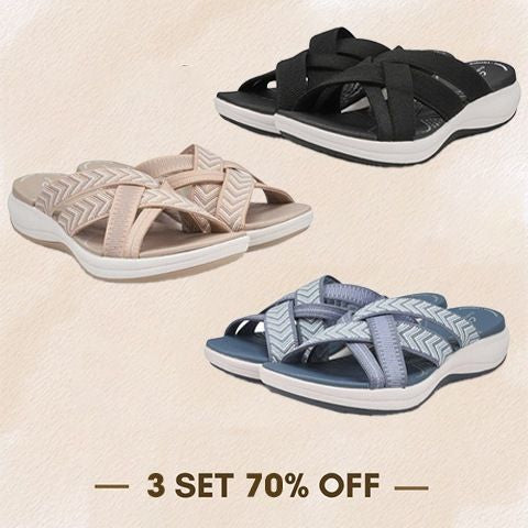 Women's Shoes SummerWedge Flying Woven Cross Sandals