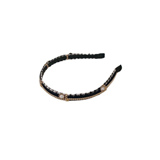French Maiden Pearl Chain Headband
