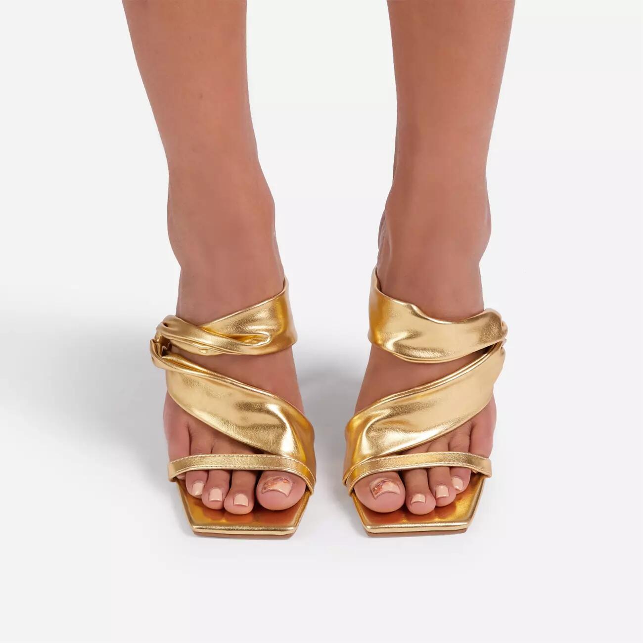 Large Size Women's Fish Mouth High Heel Sandals And Slippers Women