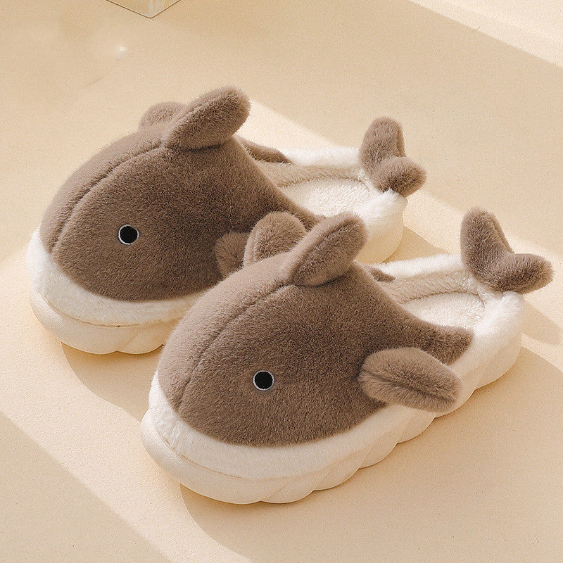 Cotton Slippers Women's Winter Home Thick Soled Lovers