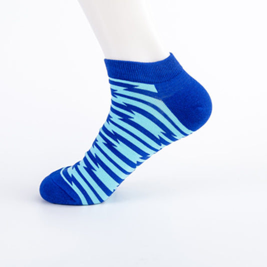 Men's Socks Trend New Geometric Series Boat Socks