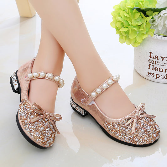 High-heeled Children's Soft-soled Children's Shoes
