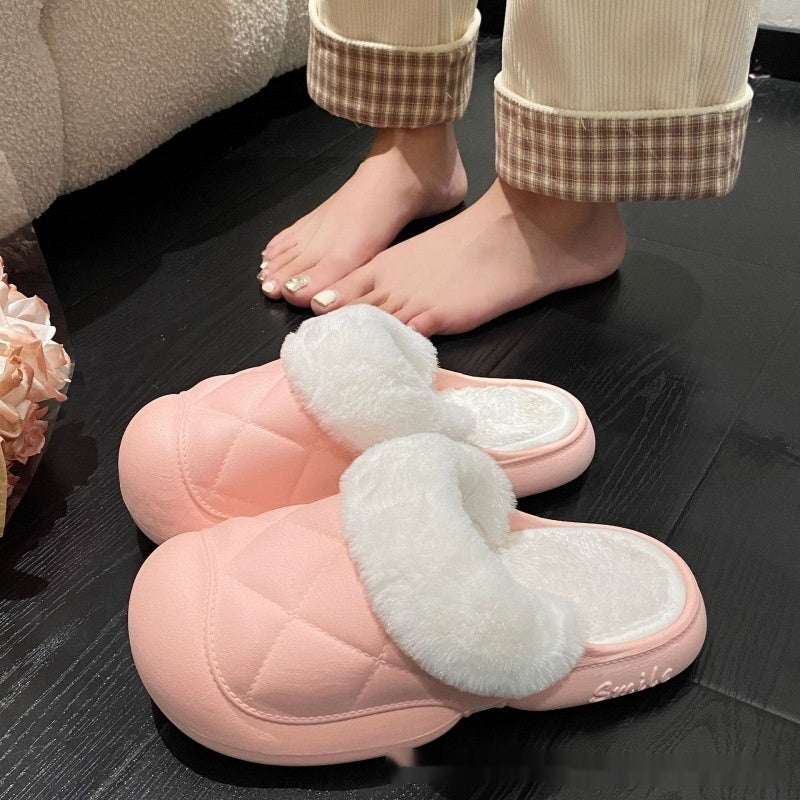 Removable And Washable Cotton Slippers Women's Home