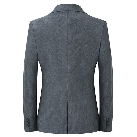 Solid-color Light-luxury Mens Casual Suit Jacket