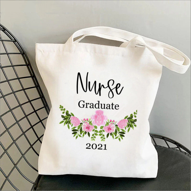 Nursing Printed Canvas Bag