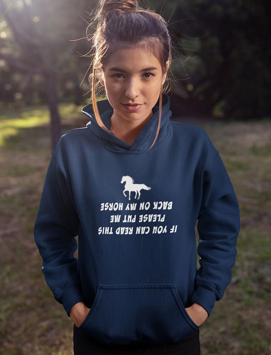 Horse Riding Hoodie for Women and Teen Girls - Equestrian Gift Idea for Riders, Barn Lovers & Horseback Fans
