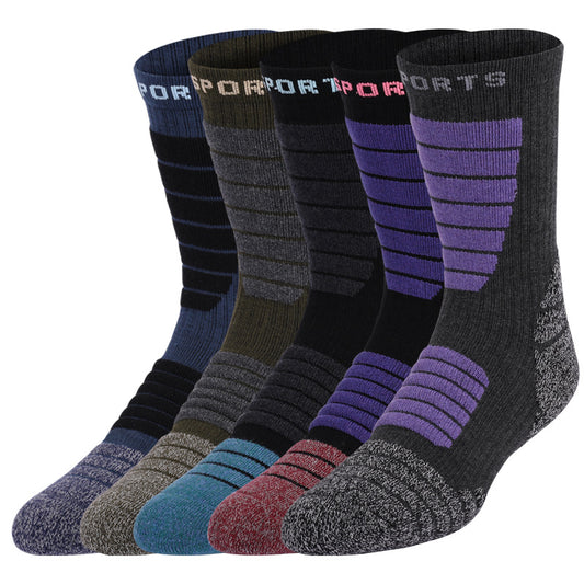Men's And Women's Fashion Antibacterial Thickened Warm Wool Socks