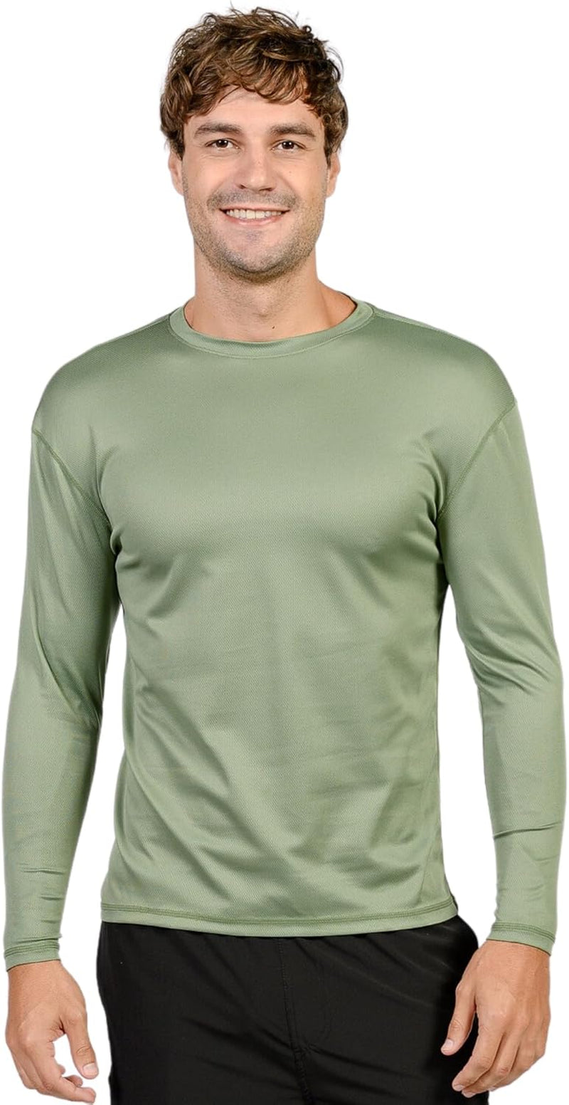 Swim Shirts for Men UPF50+ Sun Protection Shirts Mens Long Sleeve Mens Rash Guard