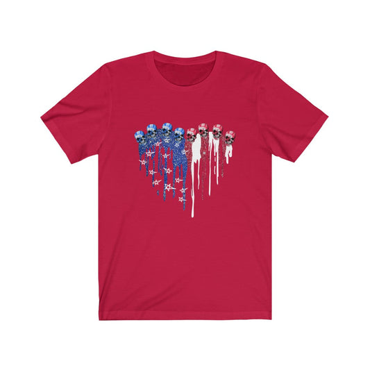Summer Heart Skull Red T-Shirt