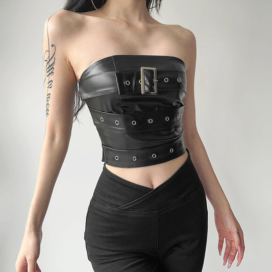 New Stylish Sexy Solid-color Figure-hugging Tube Top That Flatters Your Silhouette