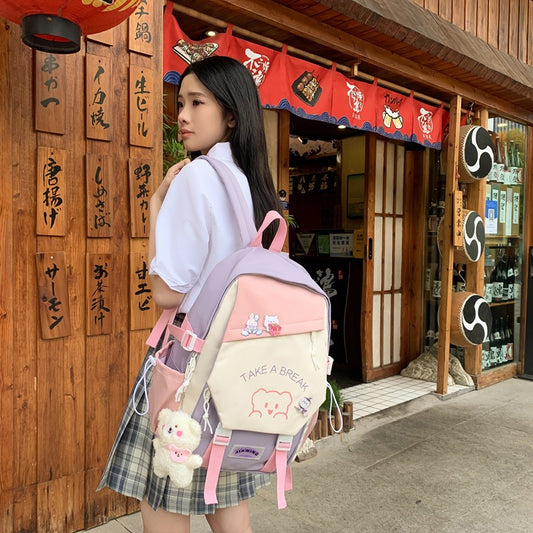 Fashion Large Capacity Student Schoolbag