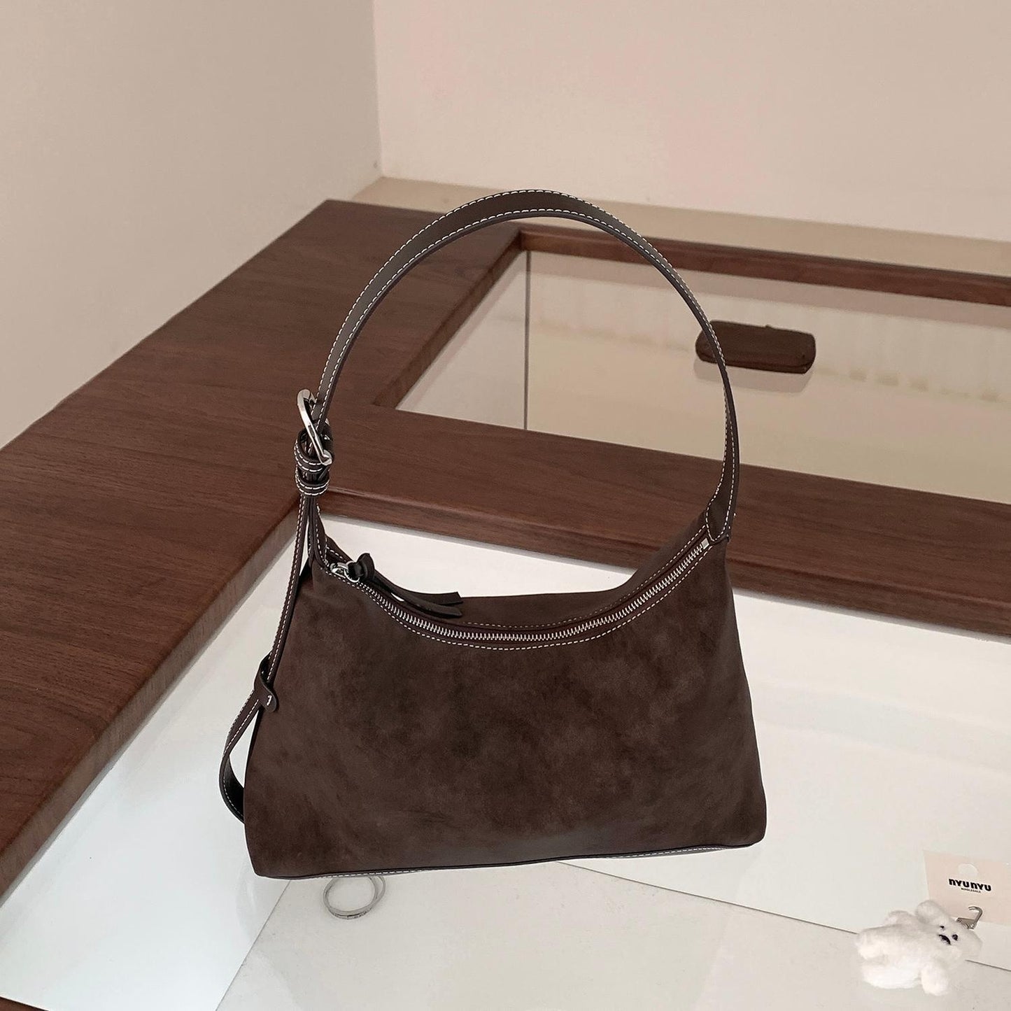 Unique, Niche Brown-toned Commuter Underarm Shoulder Bag