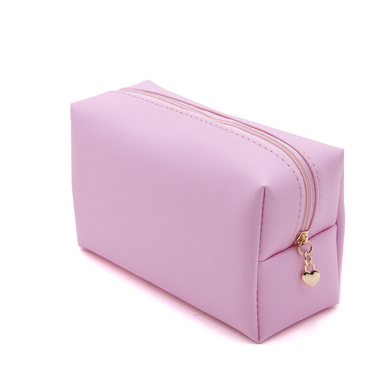 Large Capacity Cosmetic Bag Leather Ladies Pu