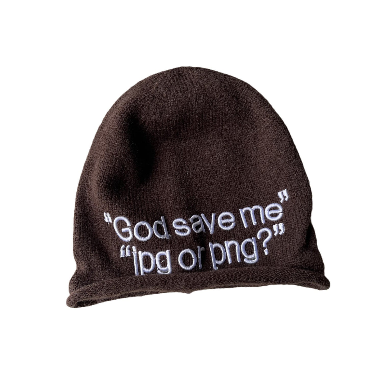 Fashion Letter Curling Pile Heap Cap