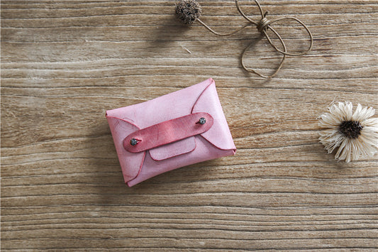 Handmade Vintage First Layer Leather Card Holder Mini Coin Purse