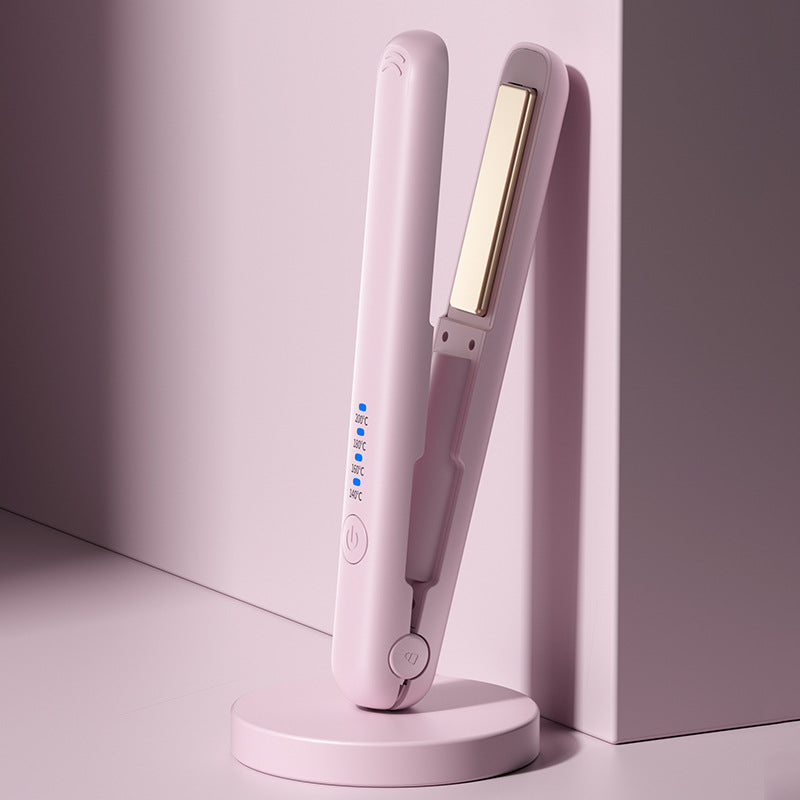 Wireless Hair Straighteners Hair Curler And Straightener Dual-use Charging Hair Curler Plywood