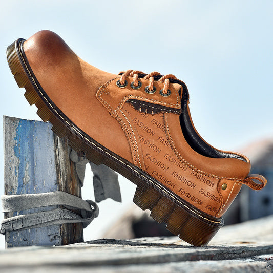Casual Trendy Shoes Men's Low-cut Lace-up Plus Size Fashion