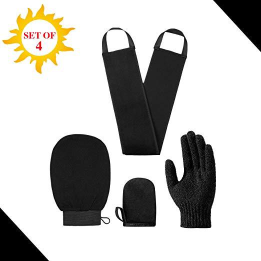 Selvbrunermitt Applikator Kit 4-i-1 Selvbrunersæt Med Eksfolierende Handske