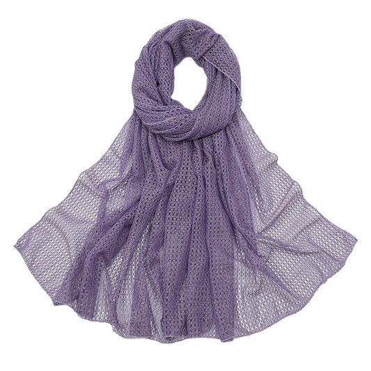 Breathable Gold Mesh Shawl Simple
