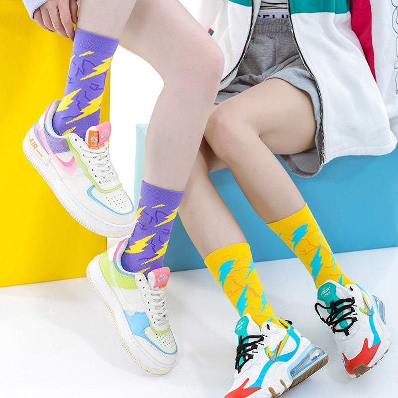 Women's Moisture Wicking Deodorant Casual Sports Fashion Socks