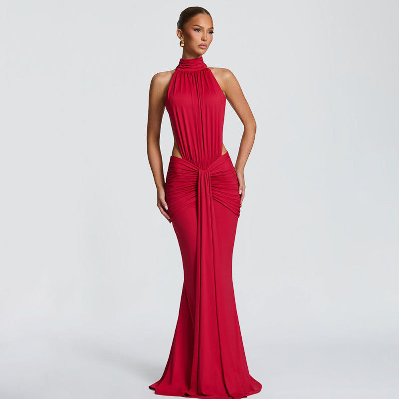 Womens European And American-style Fashionable Sexy Figure-hugging Dress