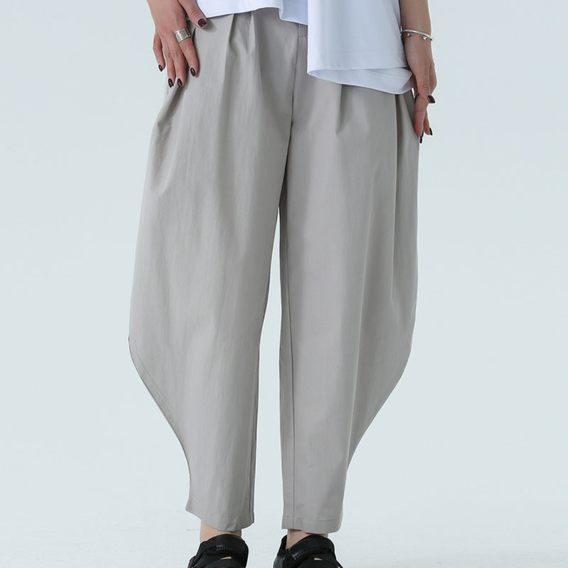 Dark New Slimming Machete Radian Style Cropped Casual Pants