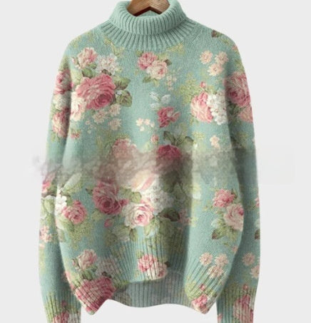 Casual Hooded Cardigan With Abstract Print