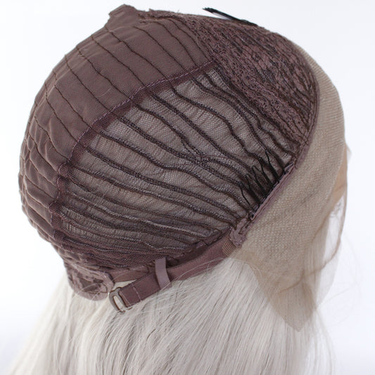 Front Lace Full Top Wig Head Cover Fashion Middle Point