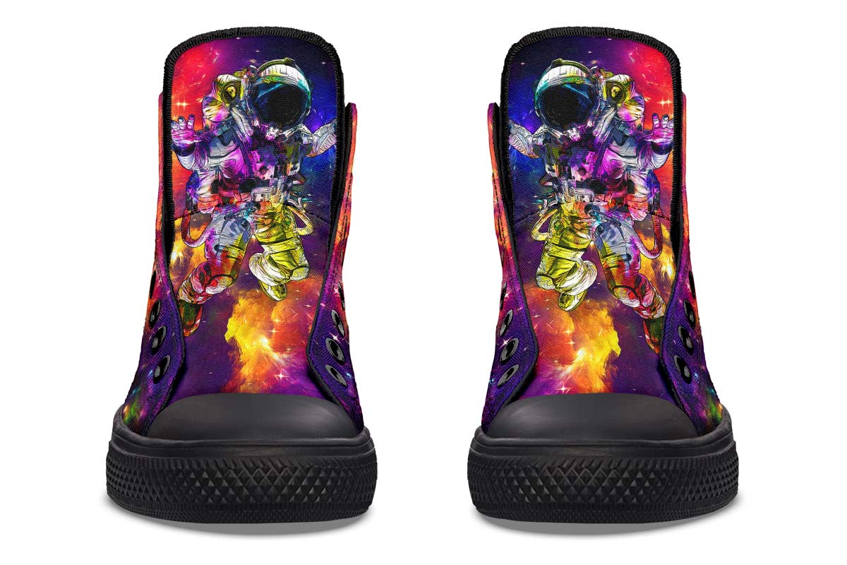 Printed Couple High-top Canvas Shoes