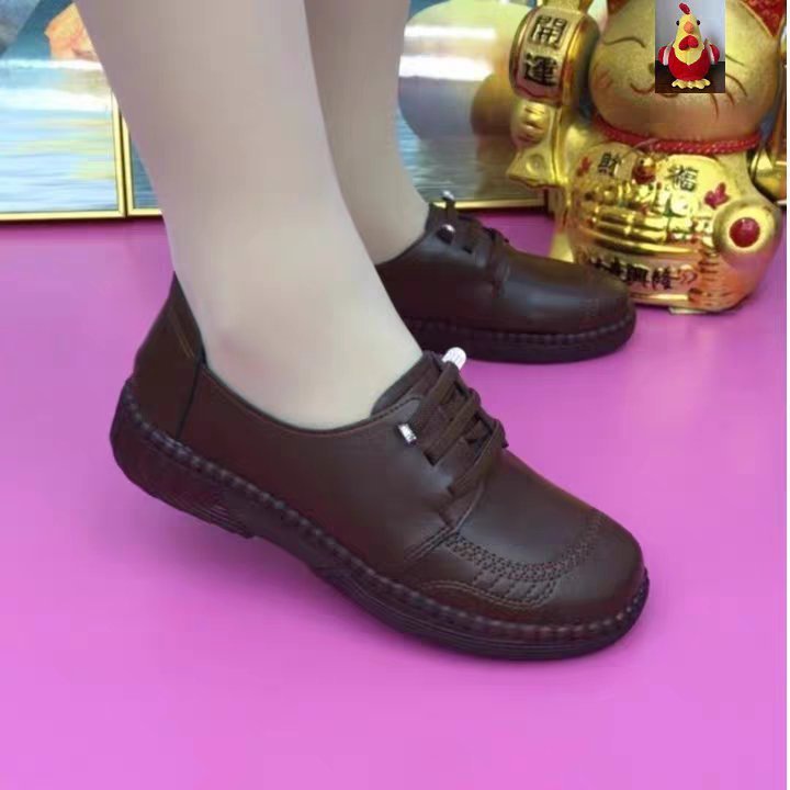 Soft Leather Women's Thin Shoes Beef Tendon Soft Bottom Soft Surface Non-slip