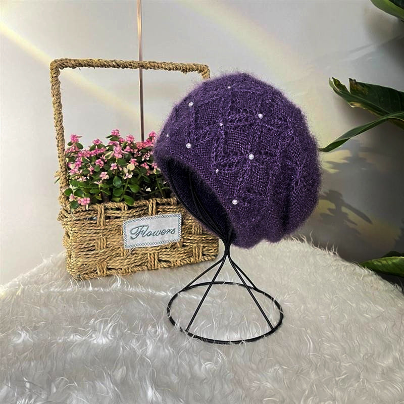Ladies Squirrel Plush Thread Pile Hat