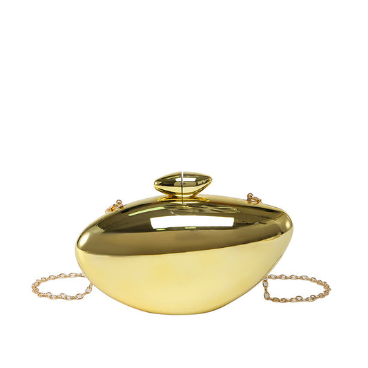 Oval Shell Goose Egg Acrylic Fashion Evening Bag Chain Shoulder Women's
