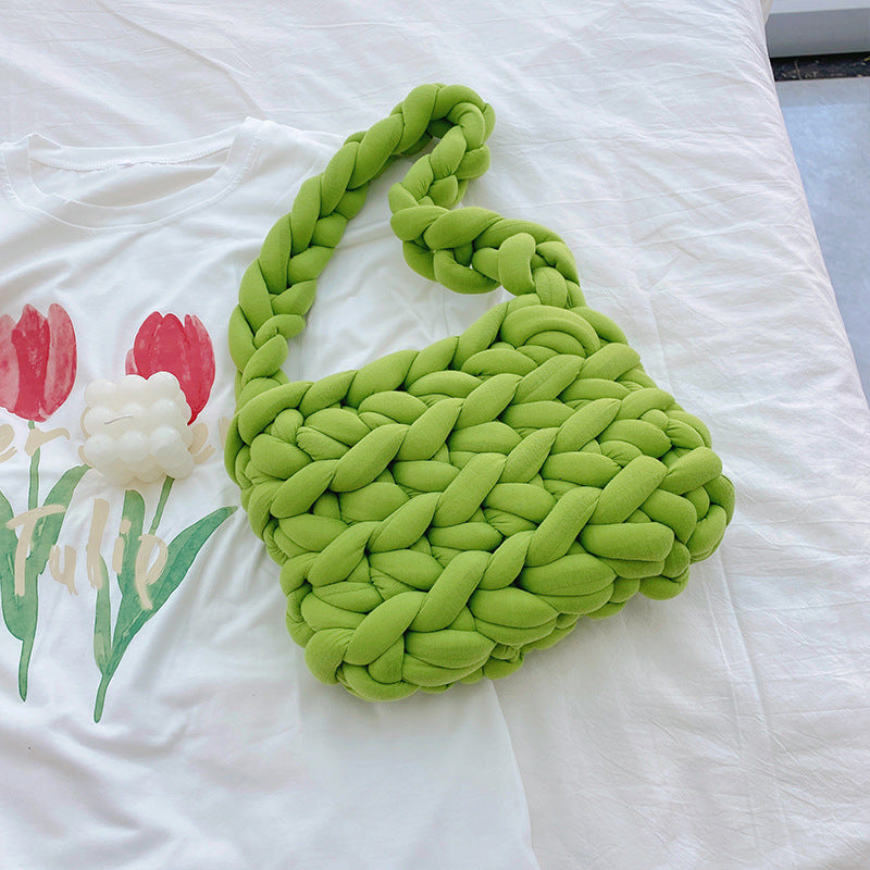 Icelandic Super Thick Wool Diy Hand Knitted Bag