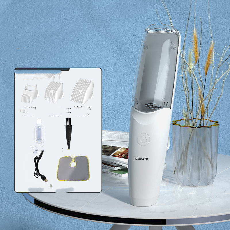 Automatic Hair Suction Hair Clipper Baby Waterproof Ceramic Cutter Head