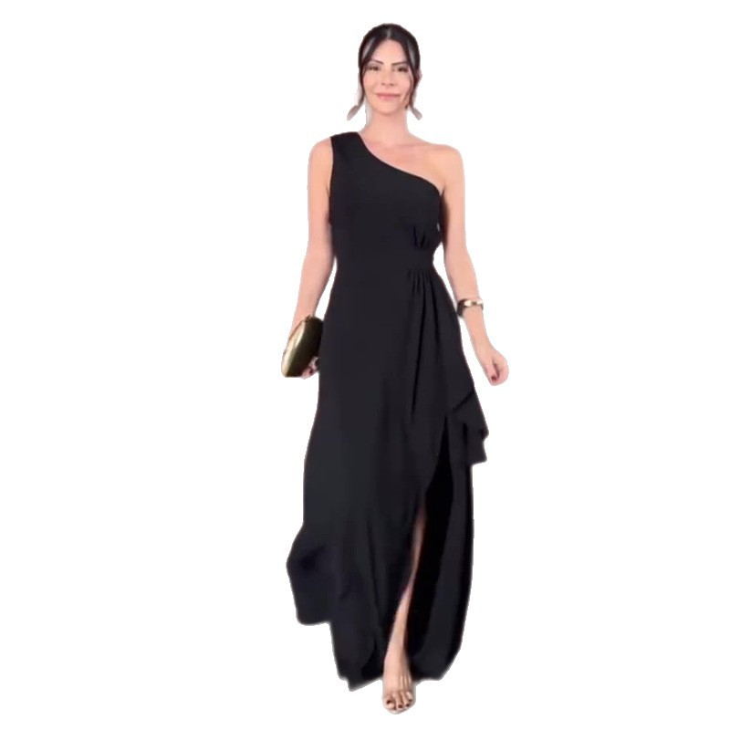 Womens Stylish And Elegant Sleeveless Split Dress
