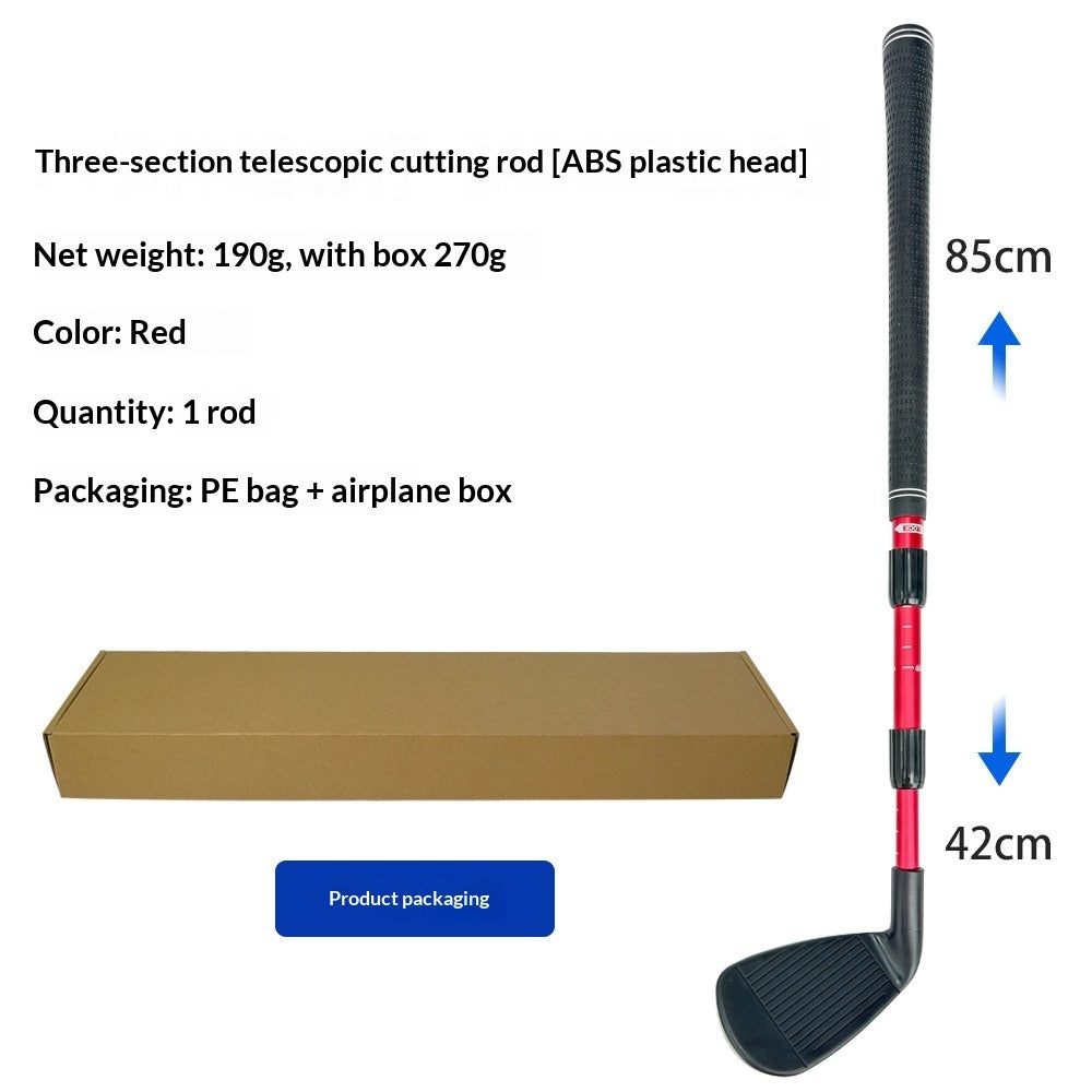 Golf Three-section Telescopic Cutting Rod Indoor And Outdoor