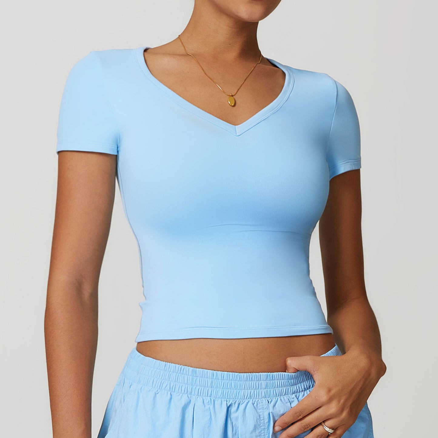 Short Sleeve Yoga Jacket Running Pilates Workout Clothes