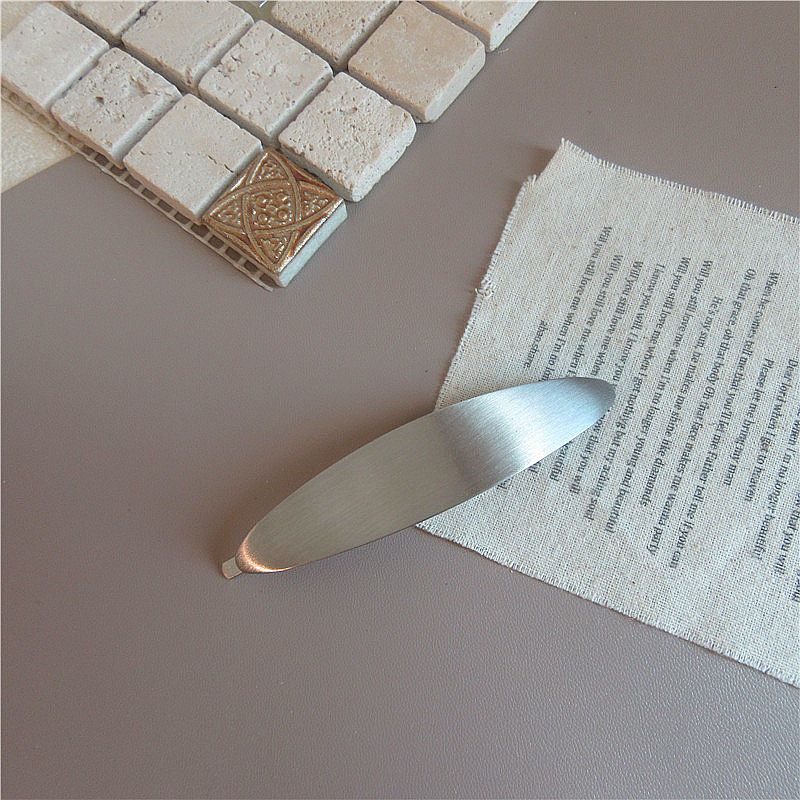 South Korea Chic Cold Wind Graceful Geometric Square Metal Barrettes