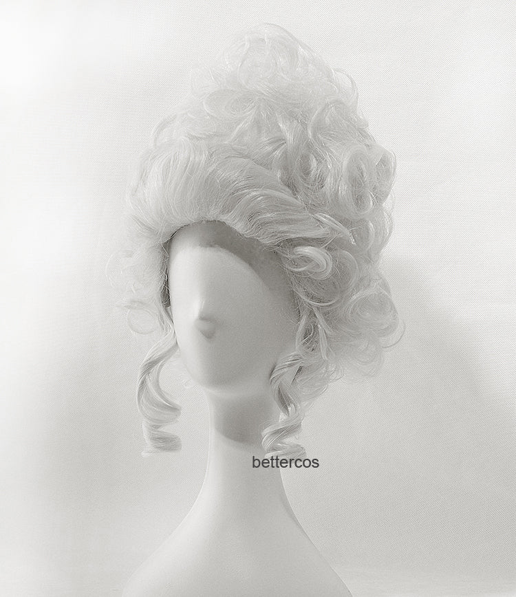 European French Aristocratic Makeup Ball Wig