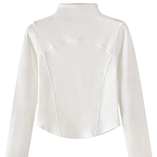 Womens Half-Turtleneck Double-Faced Thermal Base Layer Top