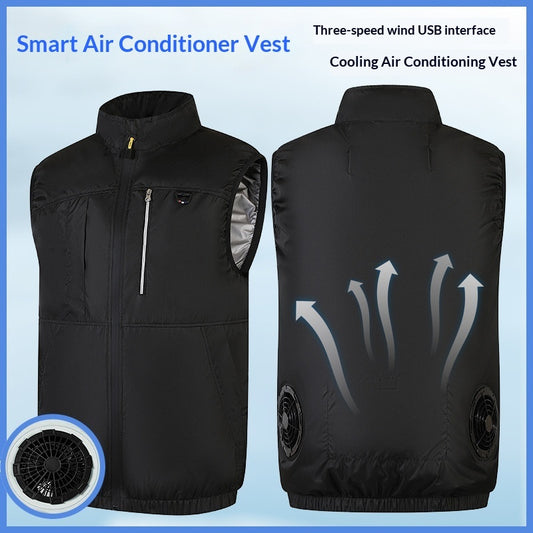 Fan Vest Summer Cooling Air-Conditioned Vest