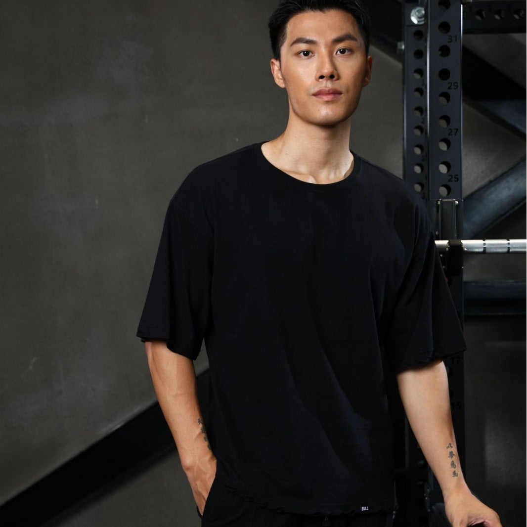 Men's Loose Short Sleeve Ripped Cotton
