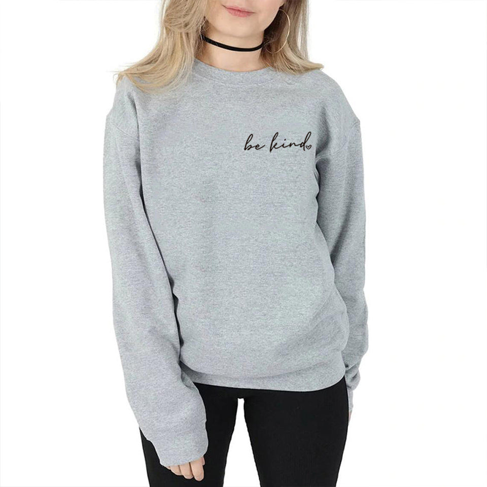 Toppe Vær Venlig Logo Sprog Dame Velsignelse Inspirerende Lærer Løs Sweater