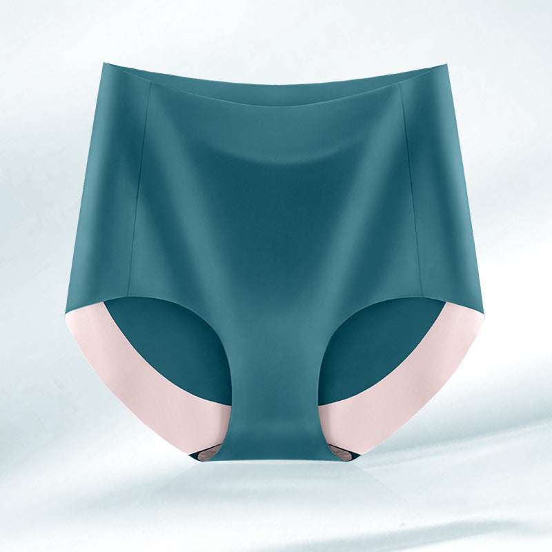 High Waist Seamless Breathable Cotton Antibacterial Women's Panties