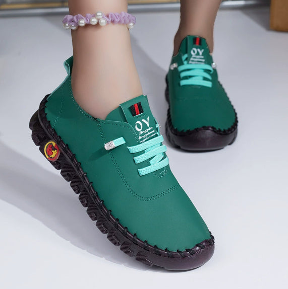 Handmade Stitching Women's Shoes Beef Tendon Soft Bottom