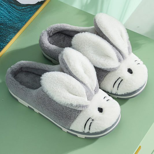 Children's Parent-child Family Indoor Home Wooden Floor Slippers